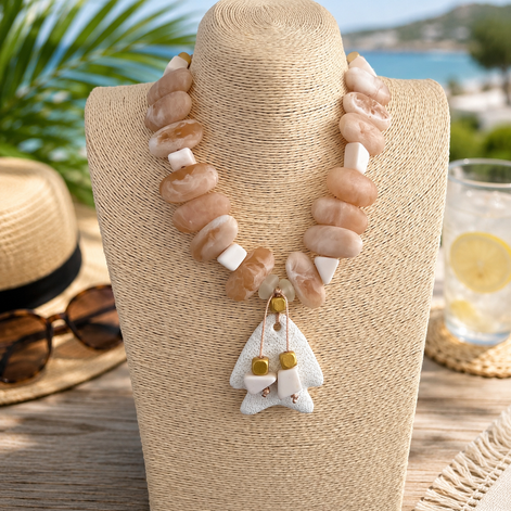 Coastal Sands Statement Necklace