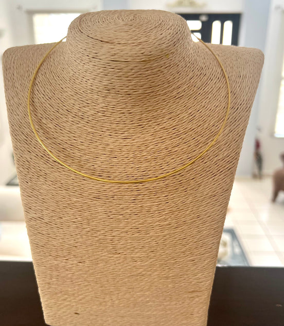 Gold Stainless Steel Choker - Georgie Rosario Jewelry and more...