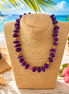 Purple  Convertible Choker