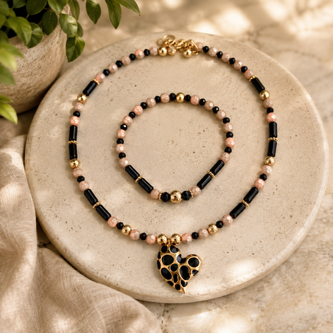 Black Elegance Choker Set - Georgie Rosario Jewelry and more...