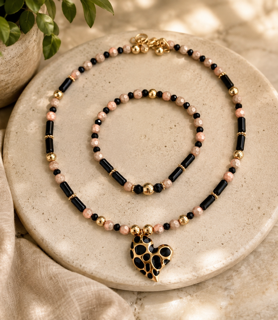 Black Elegance Choker Set - Georgie Rosario Jewelry and more...