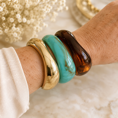 Coastal Luxe Cuff Bracelet Trio