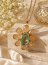 Green Amethyst & Citrine-Inspired Statement Flower Pendant - Georgie Rosario Jewelry and more...