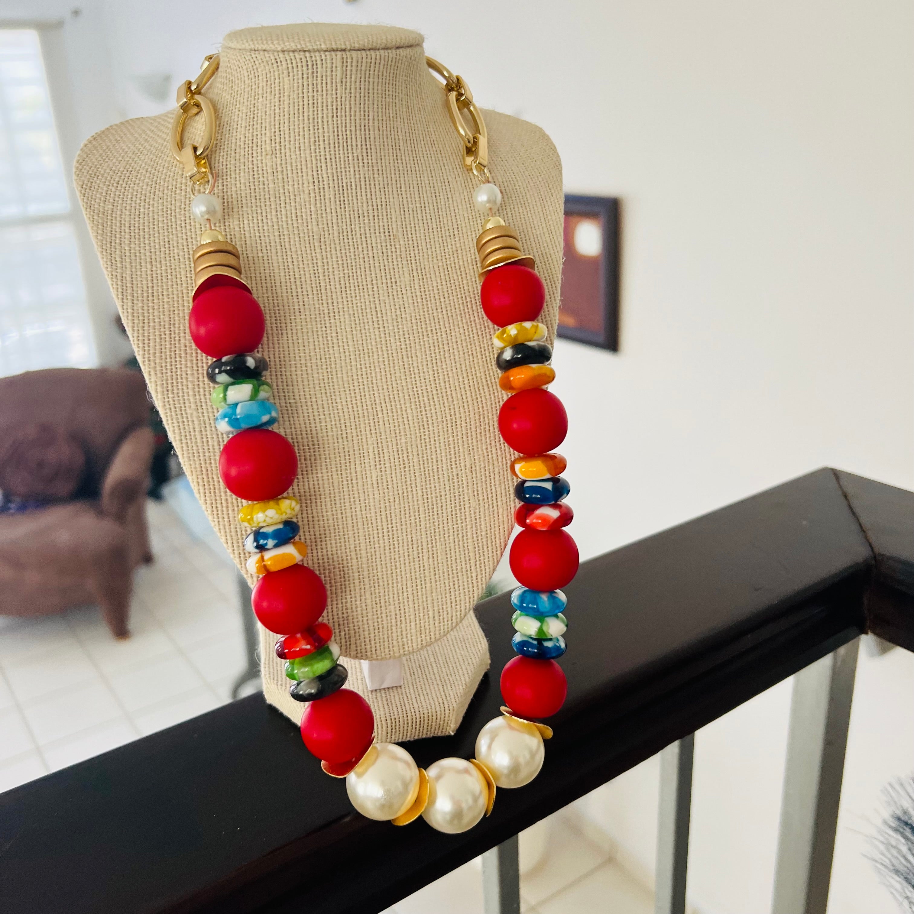 Red and Pearls