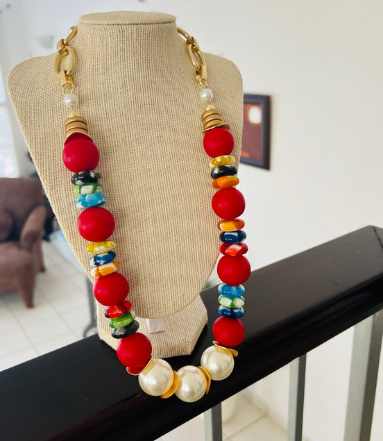 Red and Pearls