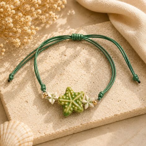 Green Sea Star Bracelet