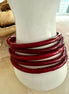 Dark Red Resin Bangles