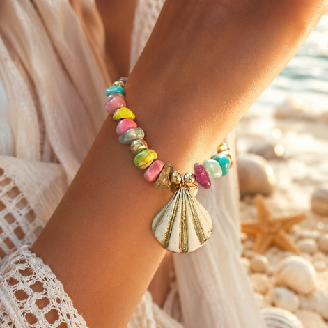 Pulsera tropical - Georgie Rosario Jewelry and more...