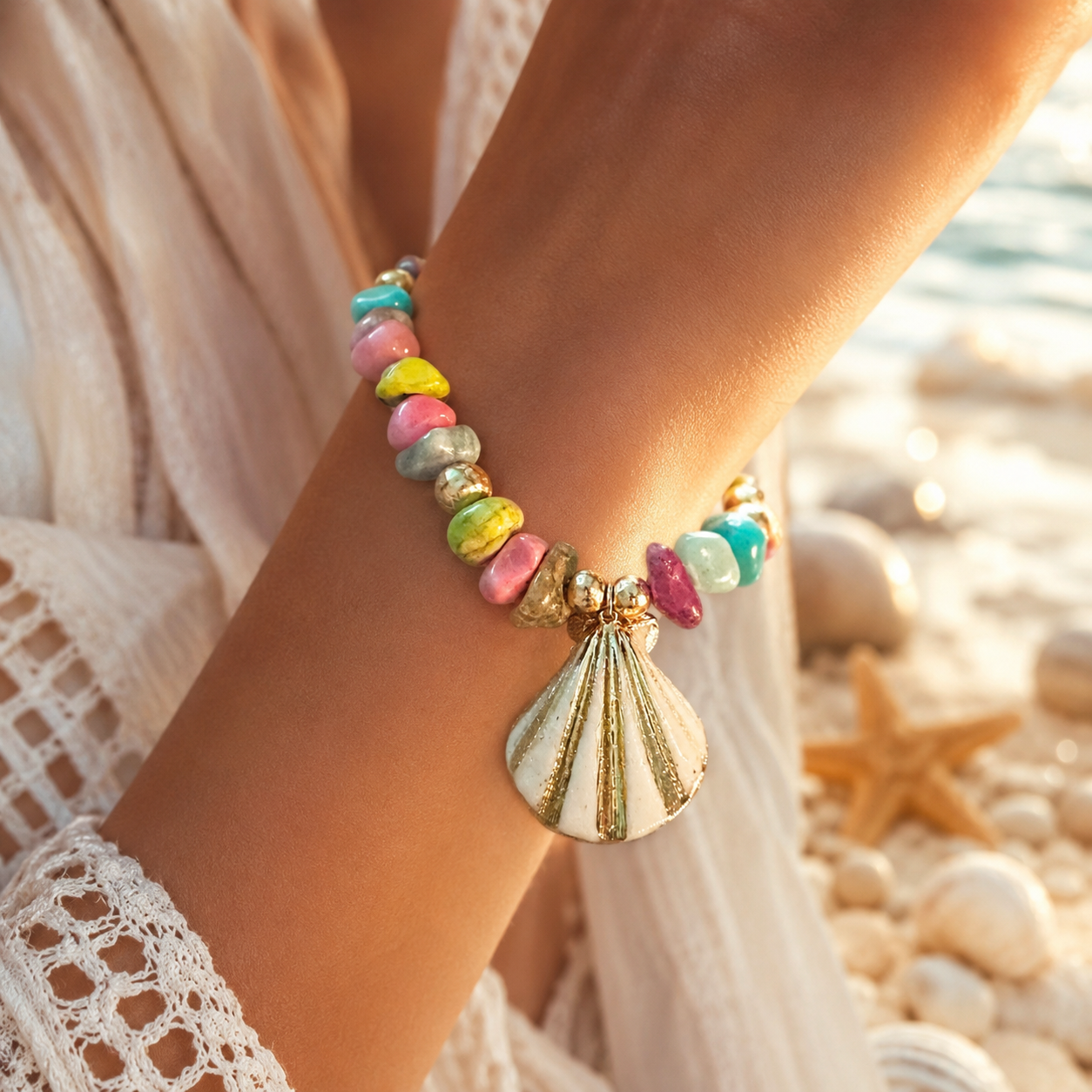 Pulsera tropical - Georgie Rosario Jewelry and more...
