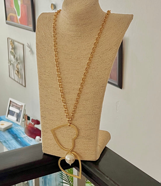 Twin Hearts Necklace - Georgie Rosario Jewelry and more...