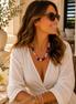 Multicolor too Statement Necklace