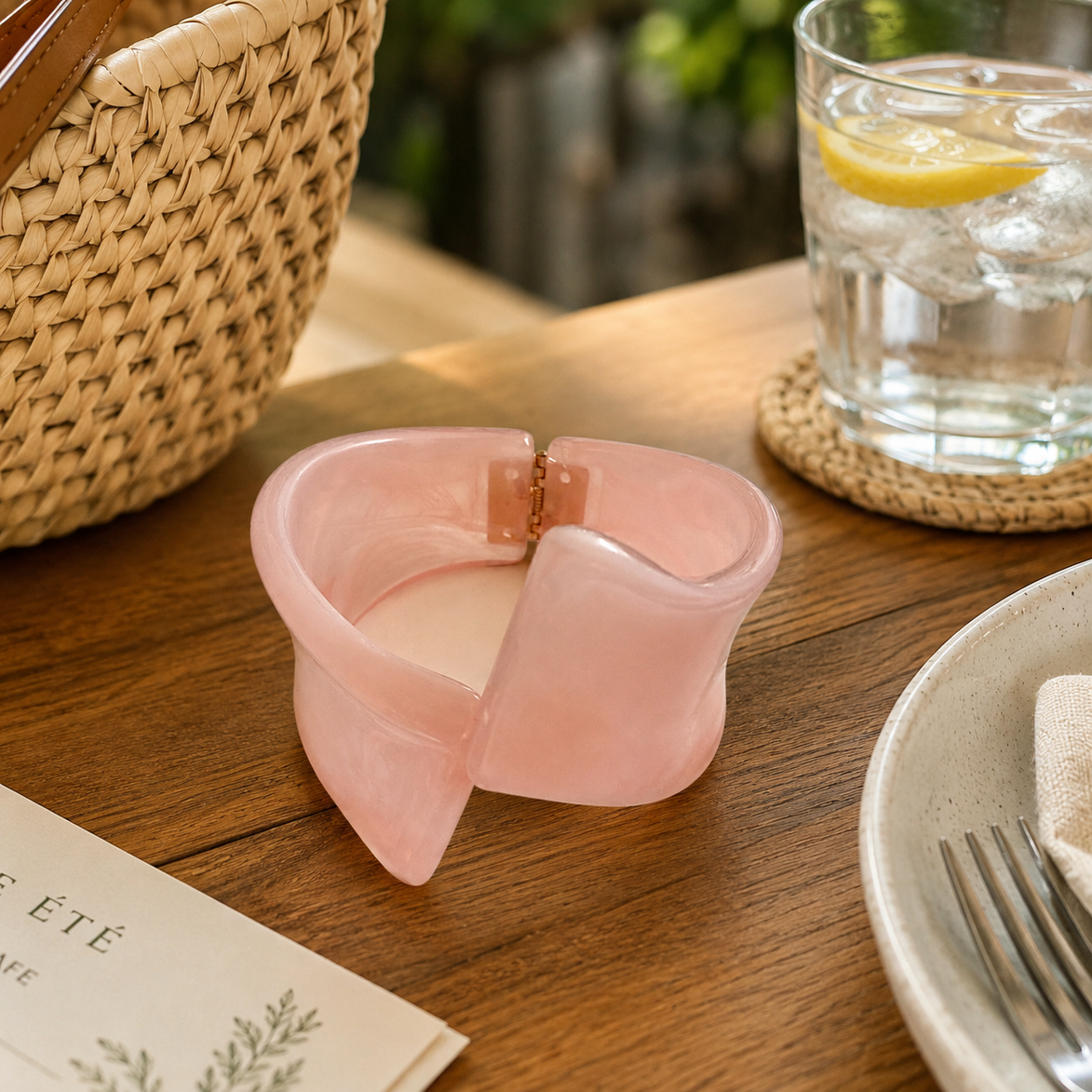 Pink Chunky Bangle - Georgie Rosario Jewelry and more...