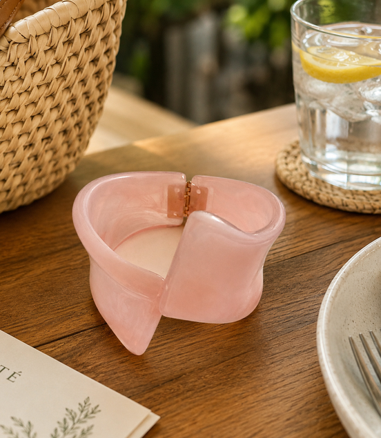 Pink Chunky Bangle - Georgie Rosario Jewelry and more...