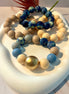 Beige and Blue Bracelets Set - Georgie Rosario Jewelry and more...