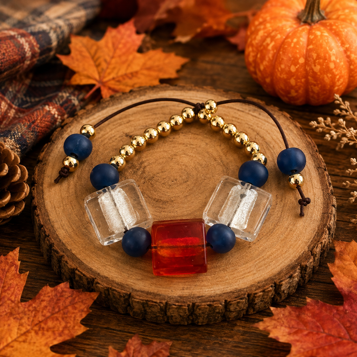 Caribbean Autumn Clear Bracelet