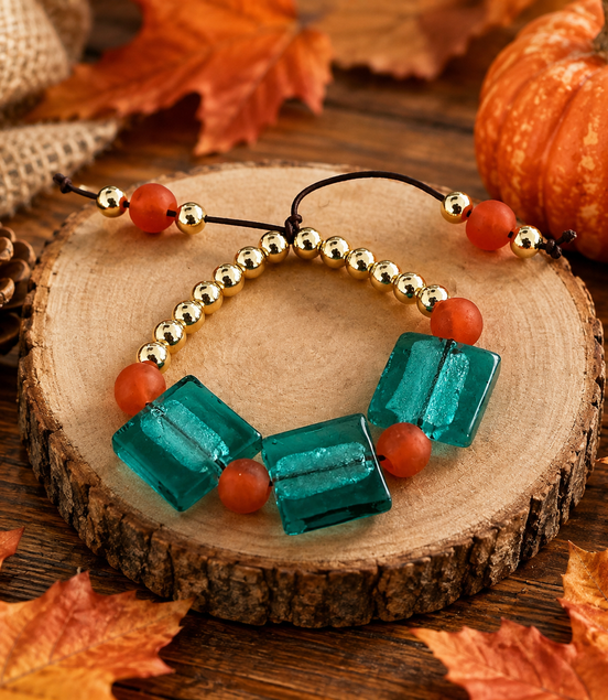 Caribbean Autumn Turquoise Bracelet - Georgie Rosario Jewelry and more...