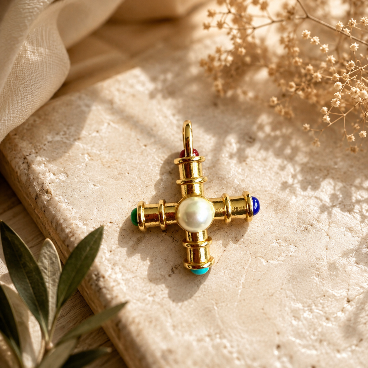 ✨ Eternal Faith Cross Choker