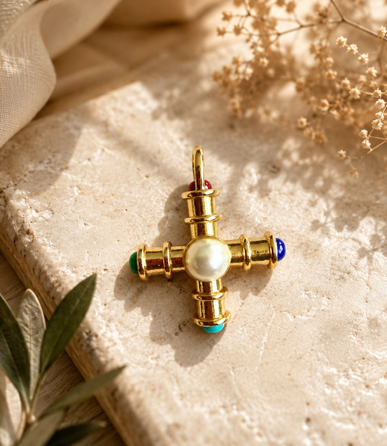 ✨ Eternal Faith Cross Choker - Georgie Rosario Jewelry and more...