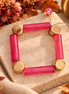 Fuschia & Gold Bracelet