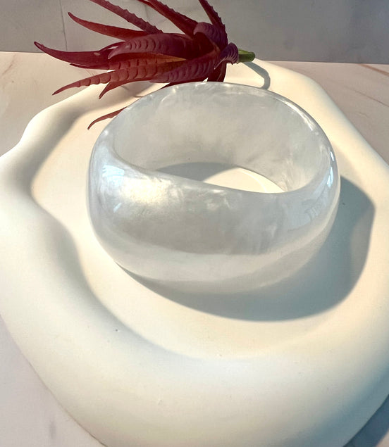 Amanda White Bangle - Georgie Rosario Jewelry and more...