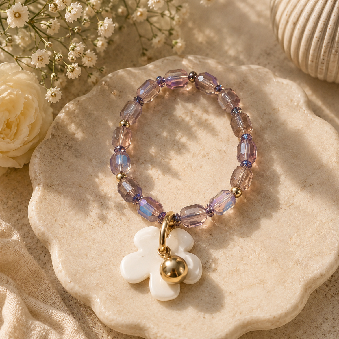 Lavender Bloom Bracelet