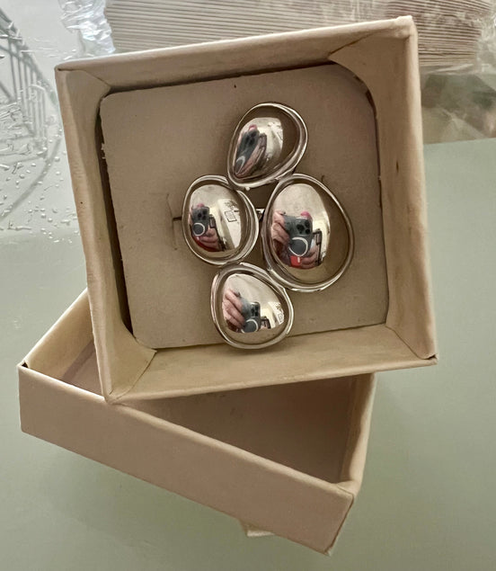 Silver circles ring - Georgie Rosario Jewelry and more...