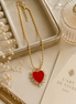 Crimson Heart Radiance Necklace - Georgie Rosario Jewelry and more...