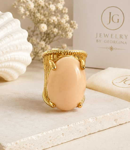 Eva Beige Ring - Georgie Rosario Jewelry and more...
