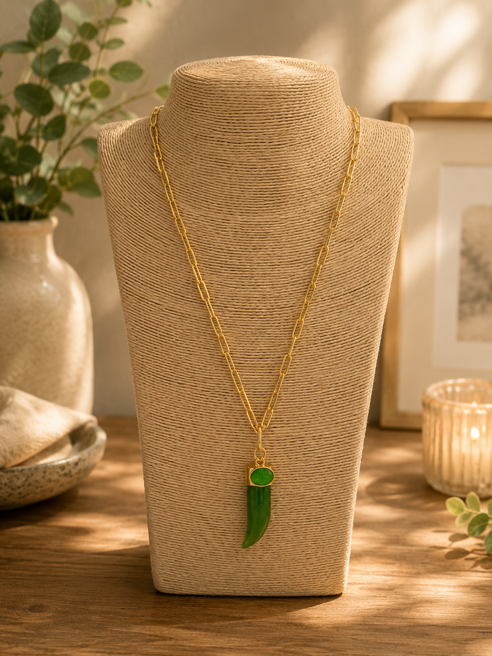 Green Pendant Necklace - Georgie Rosario Jewelry and more...