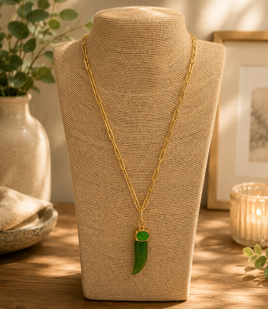 Green Pendant Necklace - Georgie Rosario Jewelry and more...