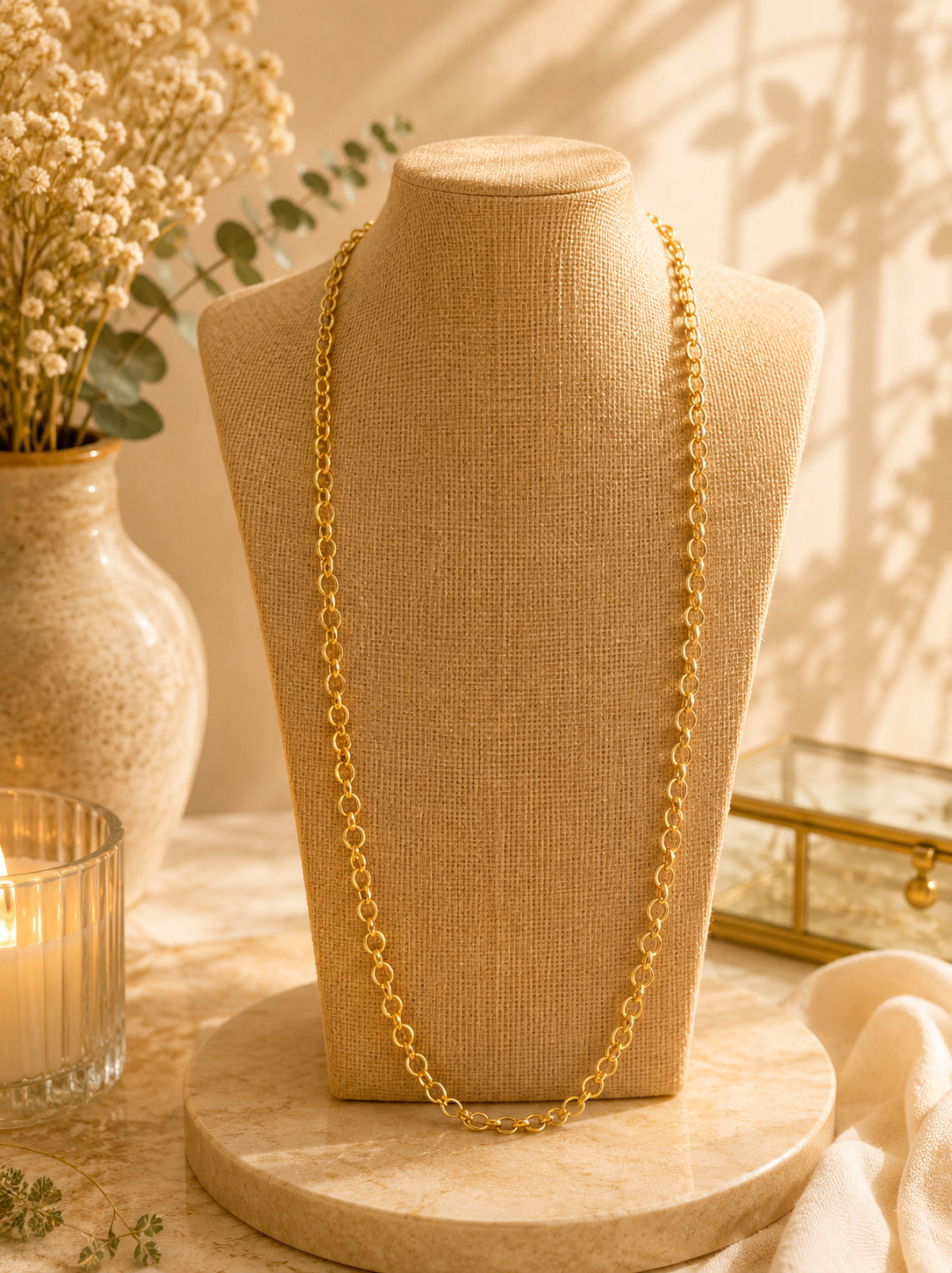 Gold Rolo Chain - Georgie Rosario Jewelry and more...