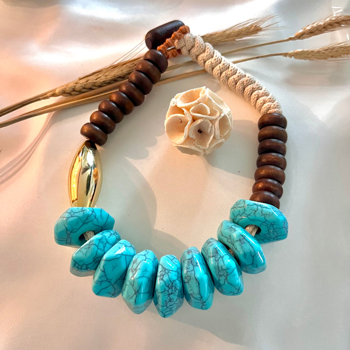 Turquoise in Fall Necklace