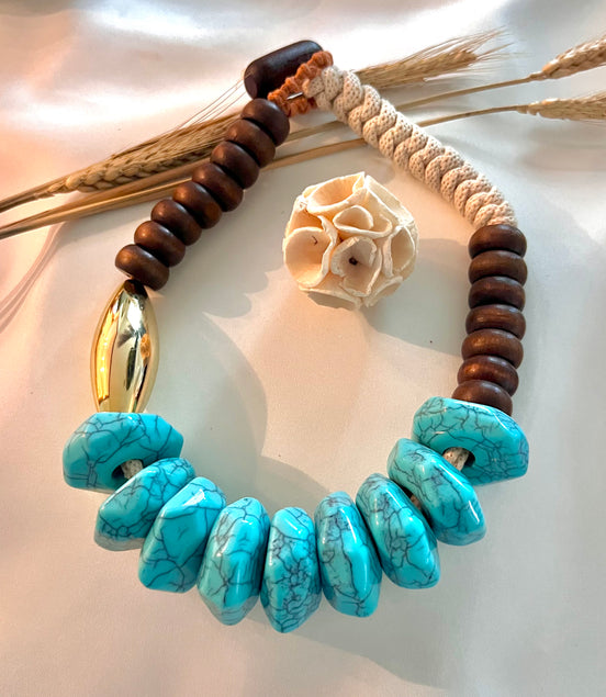 Turquoise in Fall Necklace