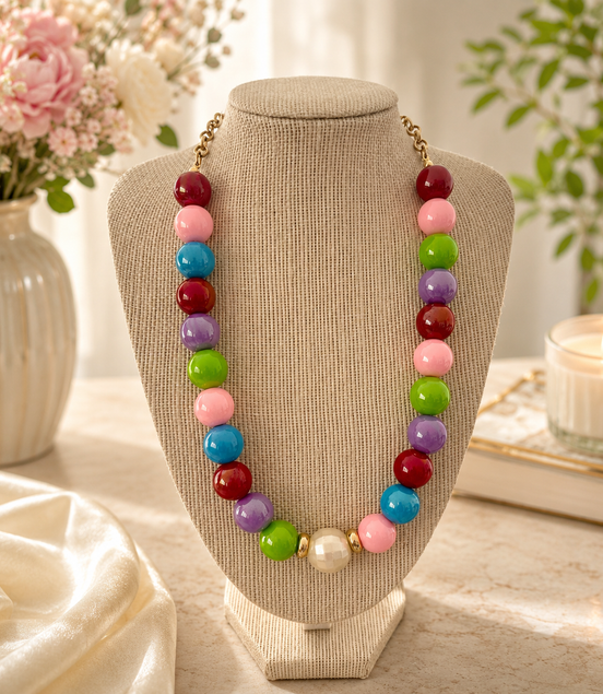 Multicolor Statement Necklace