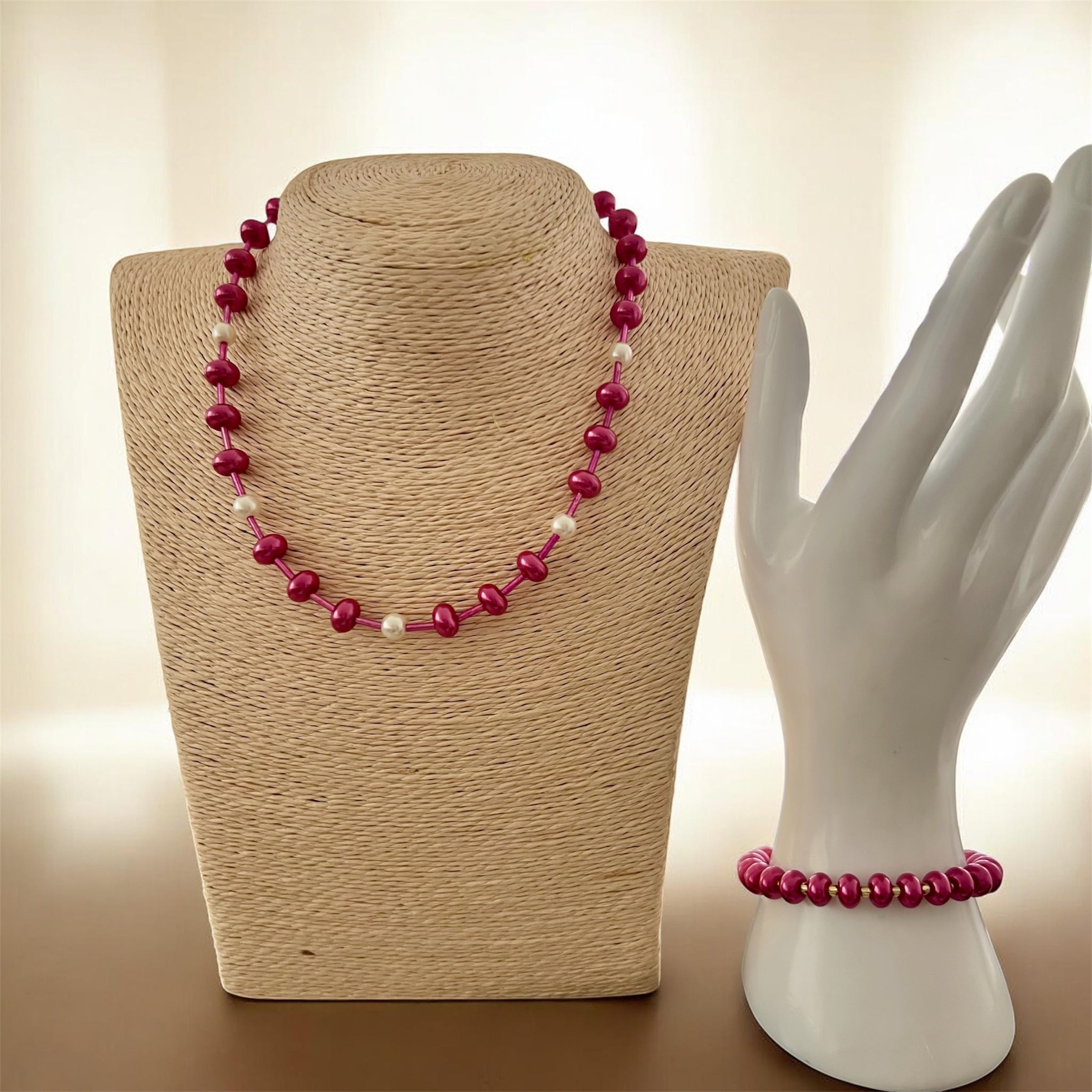Fuschia Brigitte Set - Georgie Rosario Jewelry and more...