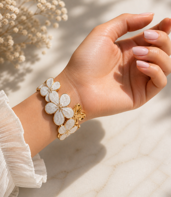 Kat light beige bangle - Georgie Rosario Jewelry and more...