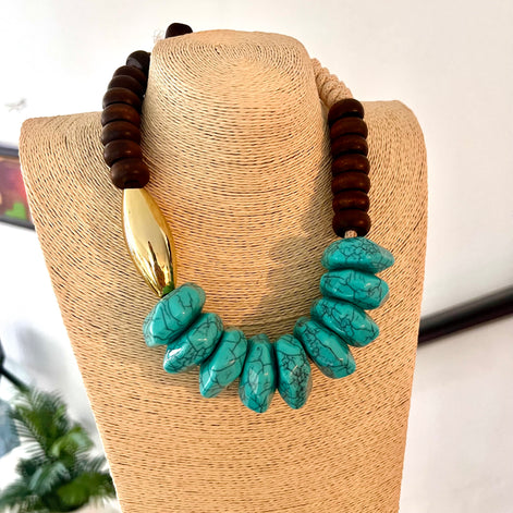 Turquoise in Fall Necklace