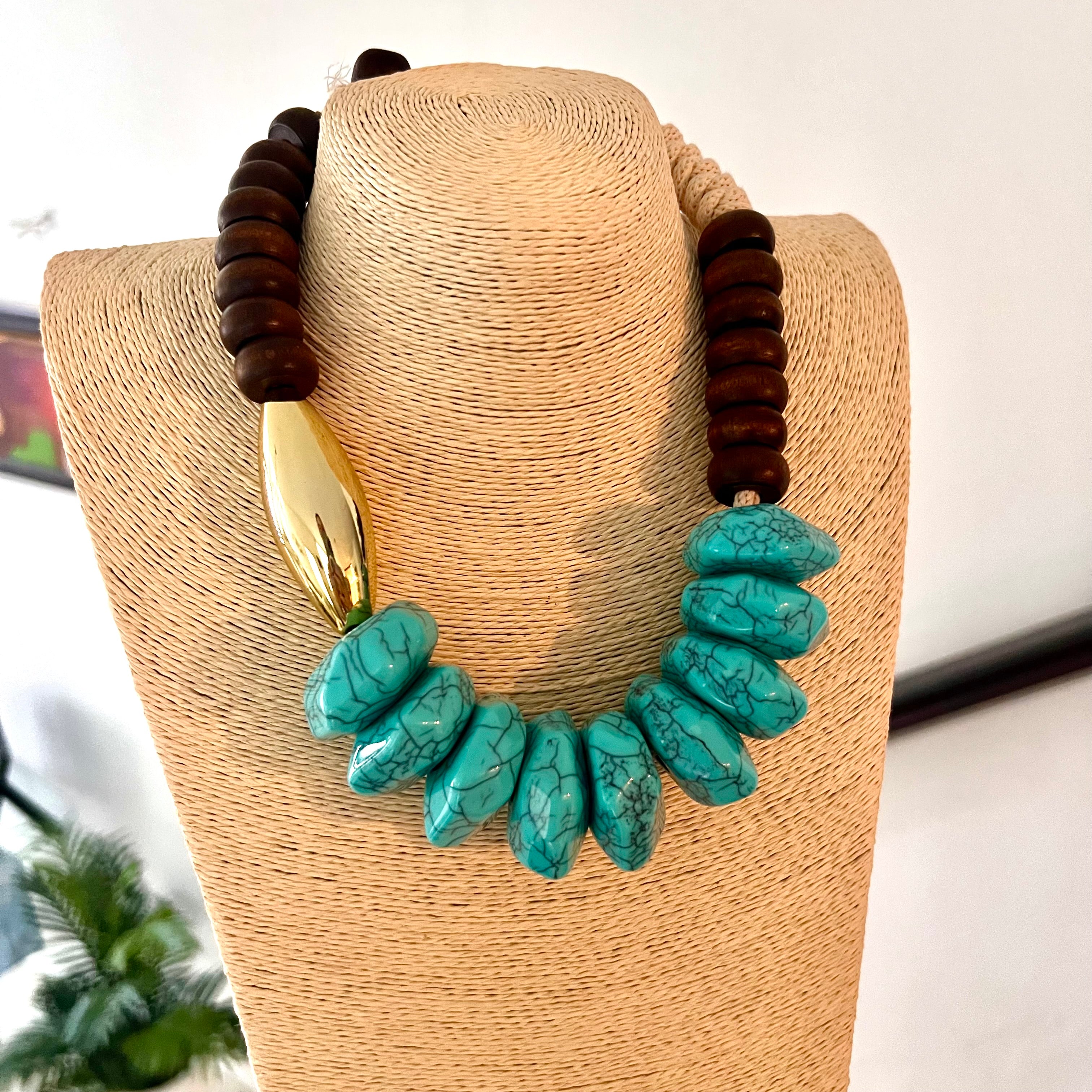 Turquoise in Fall Necklace