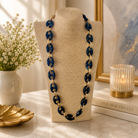 Ocean Blue Statement Necklace 💙✨