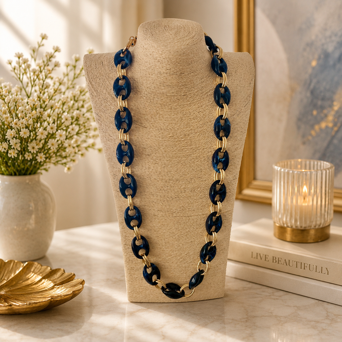 Ocean Blue Statement Necklace 💙✨