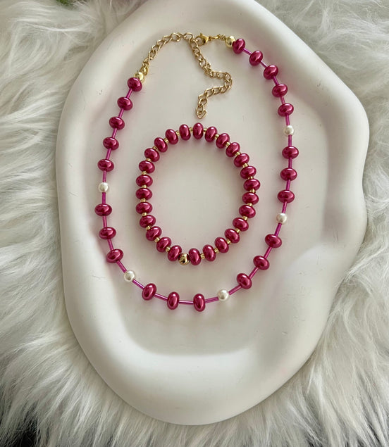 Fuschia Brigitte Set - Georgie Rosario Jewelry and more...