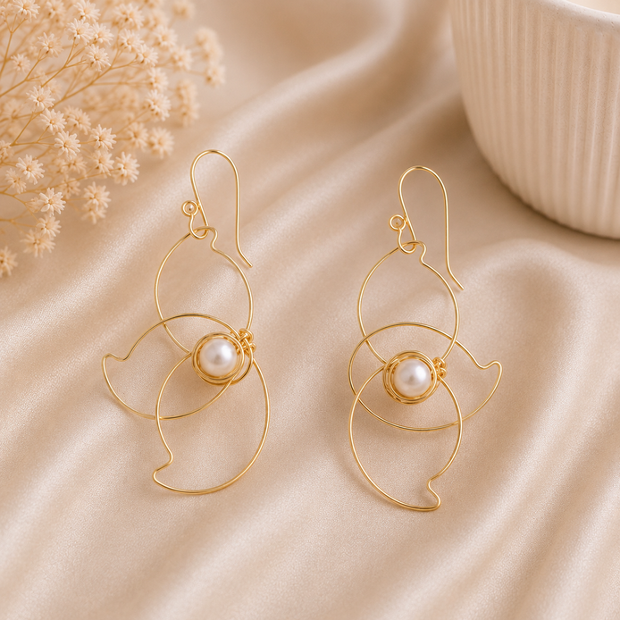 Ava Pearl Earrings - Georgie Rosario Jewelry and more...