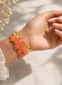 Kat peach bangle - Georgie Rosario Jewelry and more...