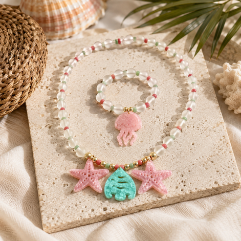 Seaside Blush Charm Set