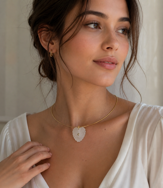 Clear Heart Quartz - Georgie Rosario Jewelry and more...