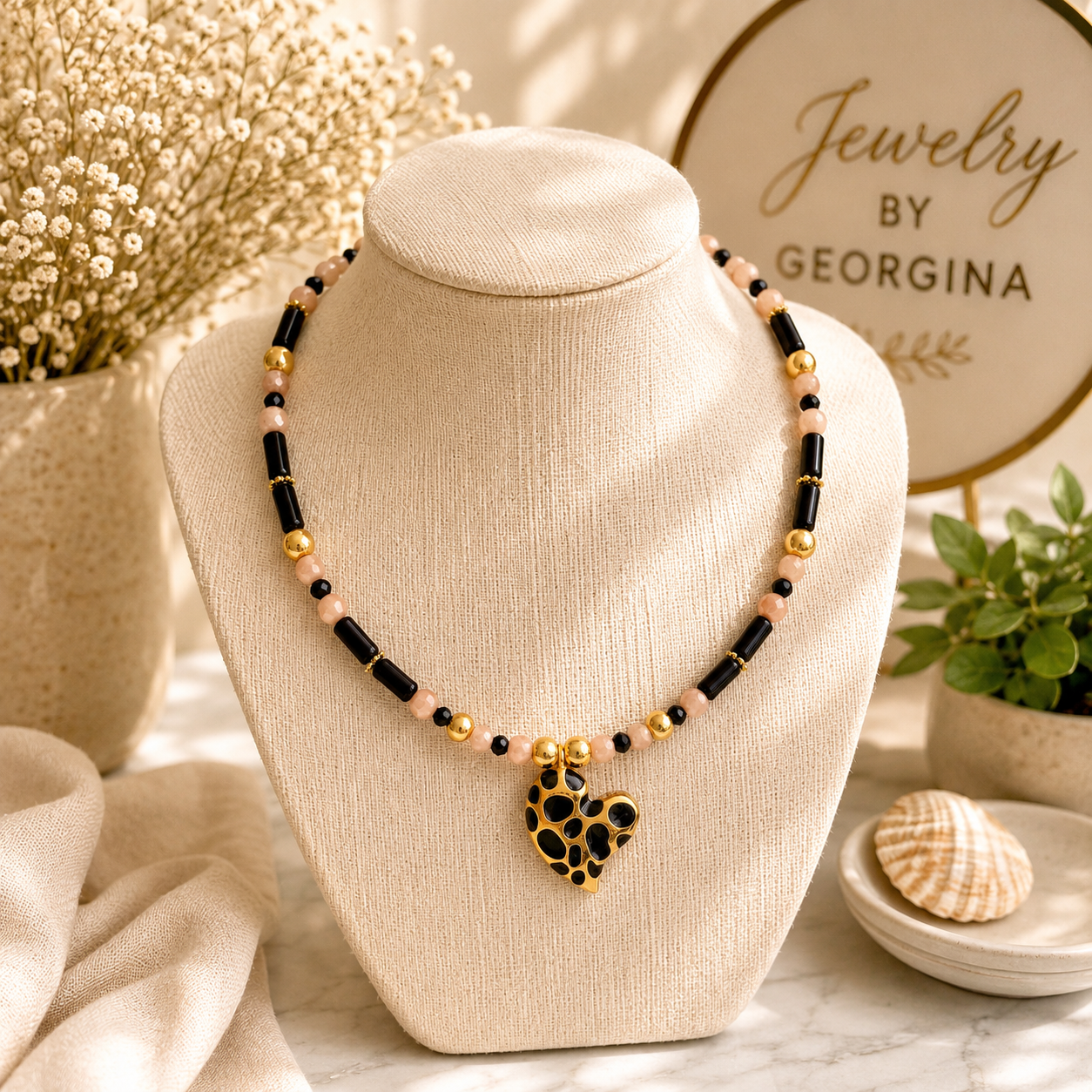 Black Elegance Choker Set - Georgie Rosario Jewelry and more...