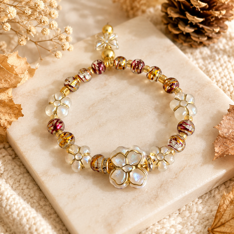 Autumn Pearl Bracelets Trio