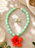 Aqua and Orange Bloom Set
