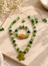 Coastal green beach set