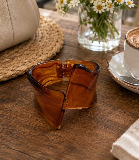 Amber Chunky Bangle - Georgie Rosario Jewelry and more...